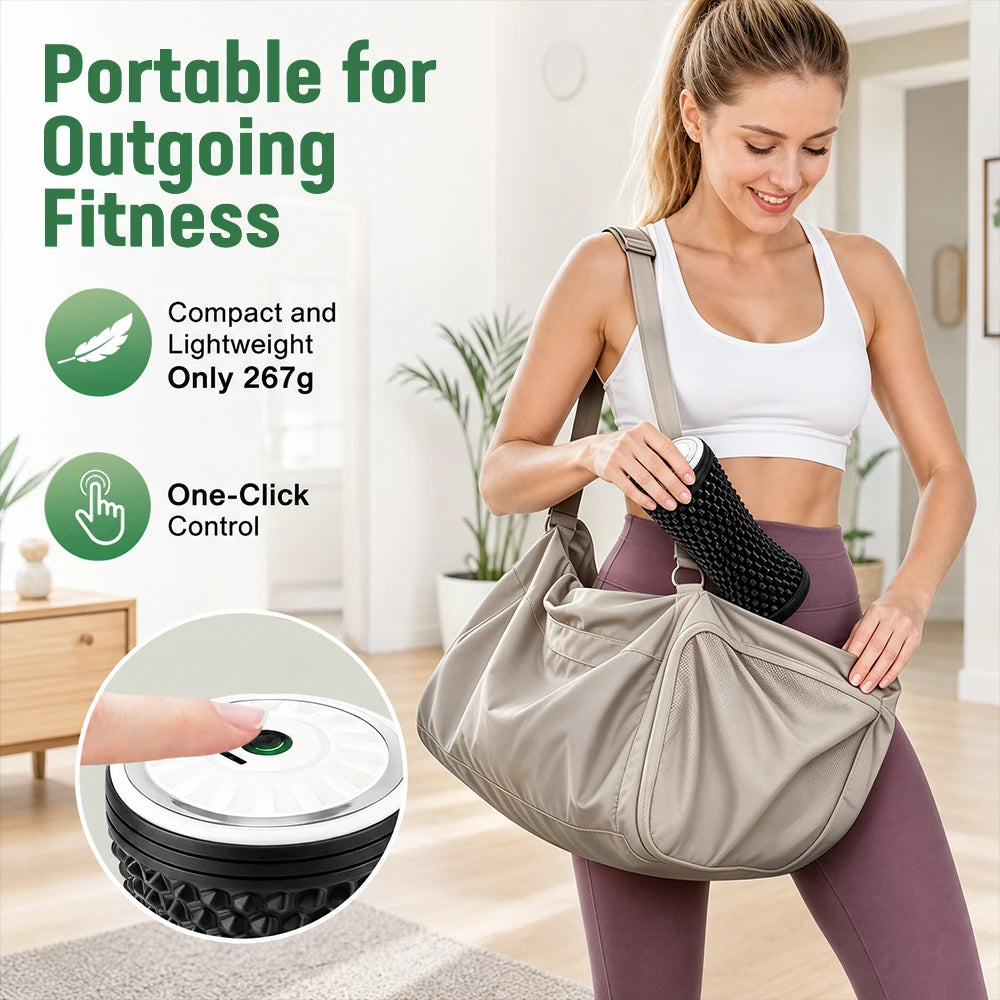 Electric Vibrating Massage Roller for Deep Muscle Recovery and Relief