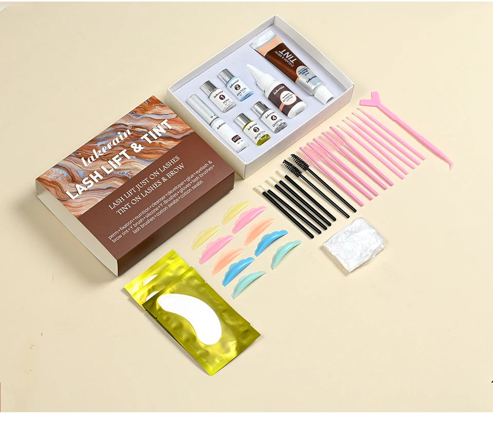Professional Lash Lift and Eyebrow Tinting Kit for Salon-Quality Results - 17