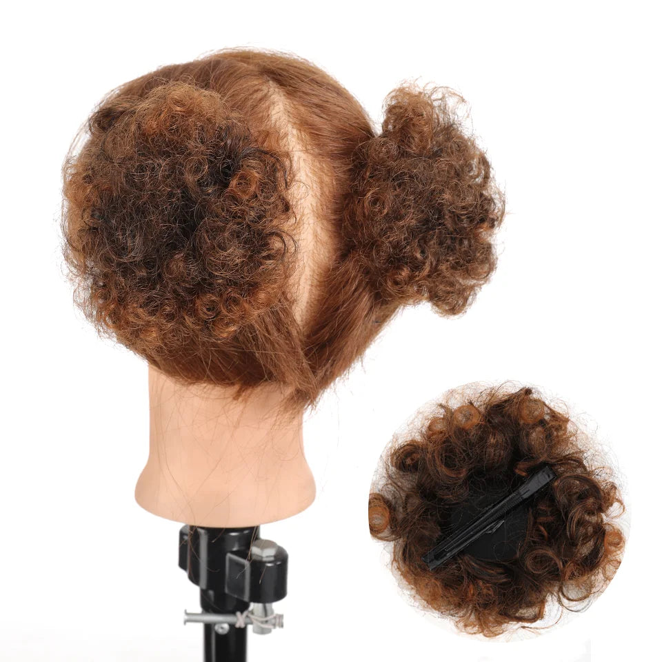 Synthetic Afro Puff Hair Bun Updo for Kids and Women