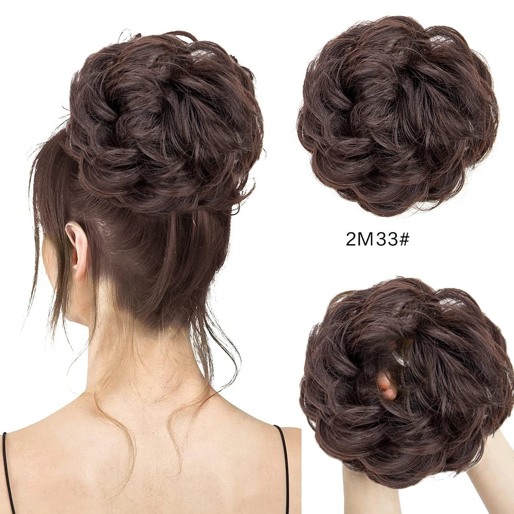 Wavy Curly Messy Hair Bun for Quick Elegant Hairstyles