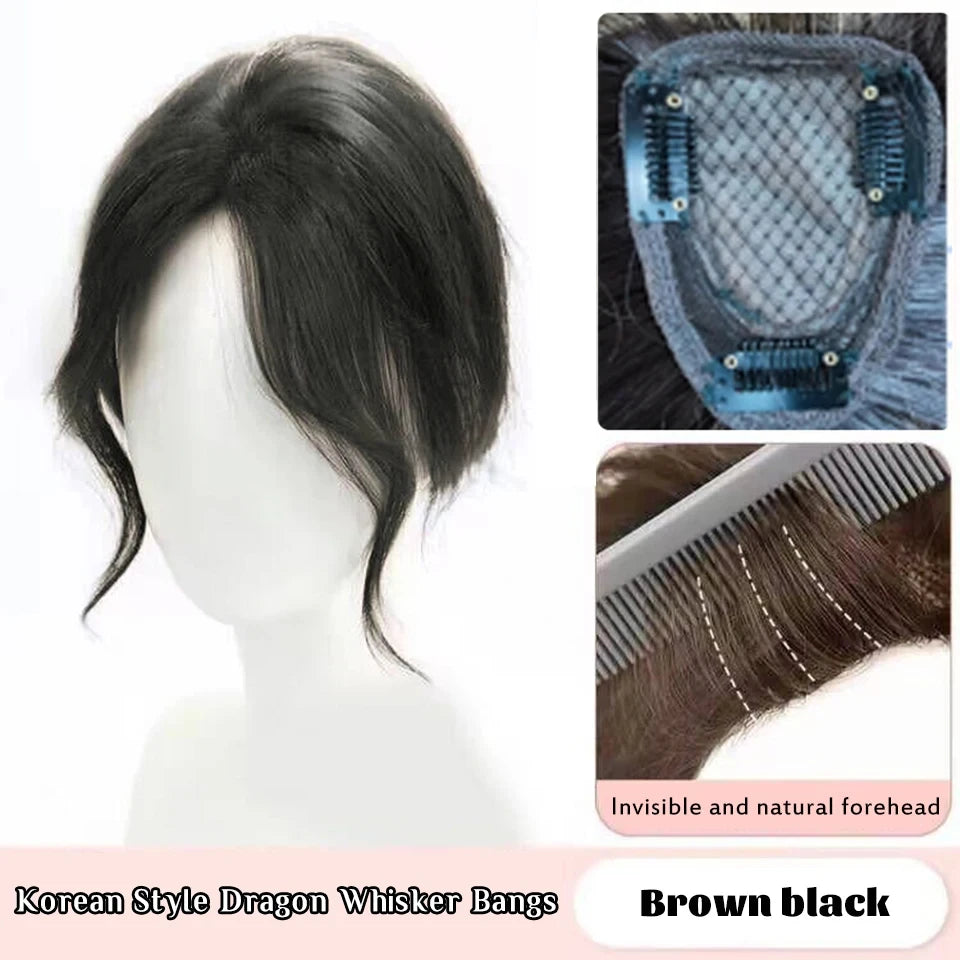 Clip-In Hair Topper Bangs Extension for Natural Volume and Style - 23