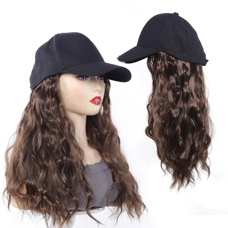 Wavy Hair Extension Baseball Cap for Effortless Styling - 12
