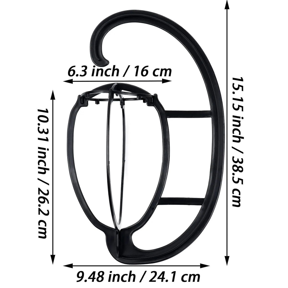 Portable Hanging Wig and Hat Stand for Quick Drying and Storage
