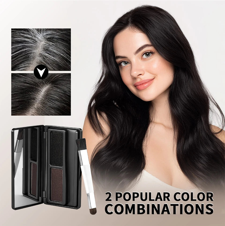 Waterproof Hairline Shadow and Root Cover Up Powder Palette - 9