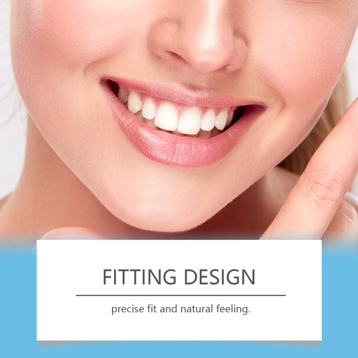 Snap-On Silicone Denture Set for Instant Smile Transformation