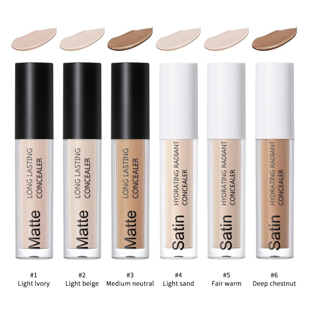 Full Coverage Matte Finish Liquid Concealer for All Skin Types - 3