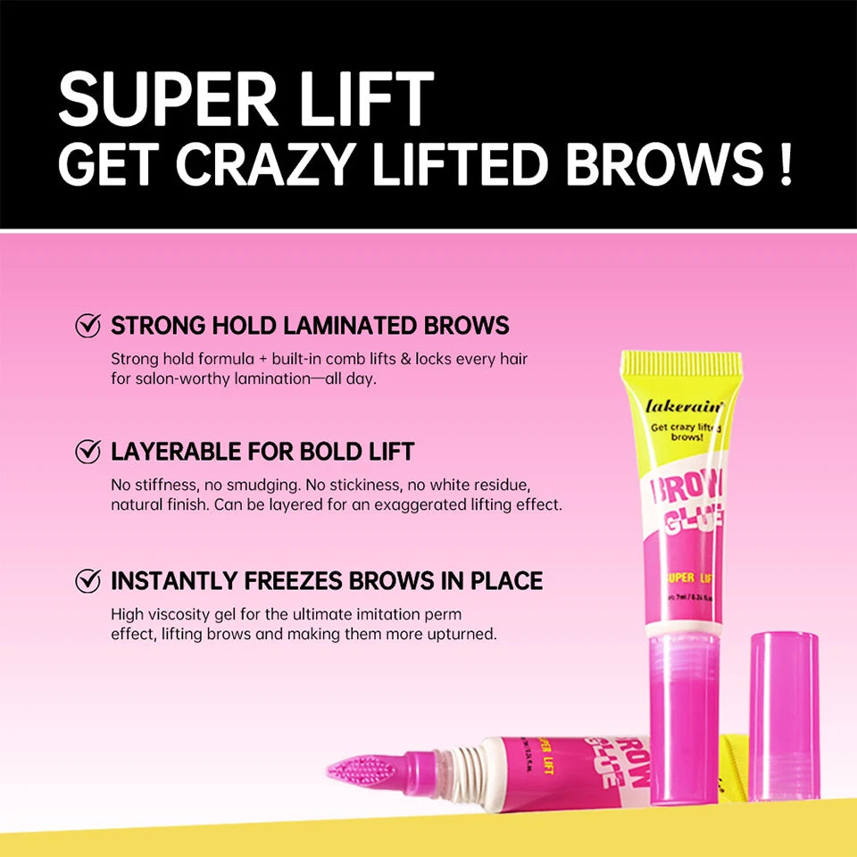 Long-Lasting Brow Lamination Gel for Defined Lifted Eyebrows