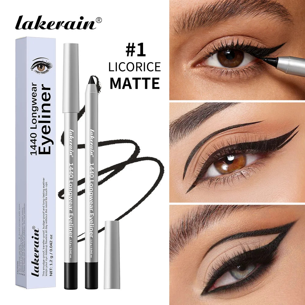 Waterproof Long-Lasting Smudge-Proof Eyeliner Pencil for All Day Wear - 1