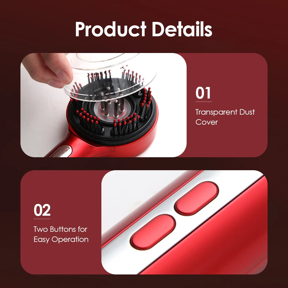 Electric Scalp Massage Comb with Liquid Applicator for Hair Growth - 10