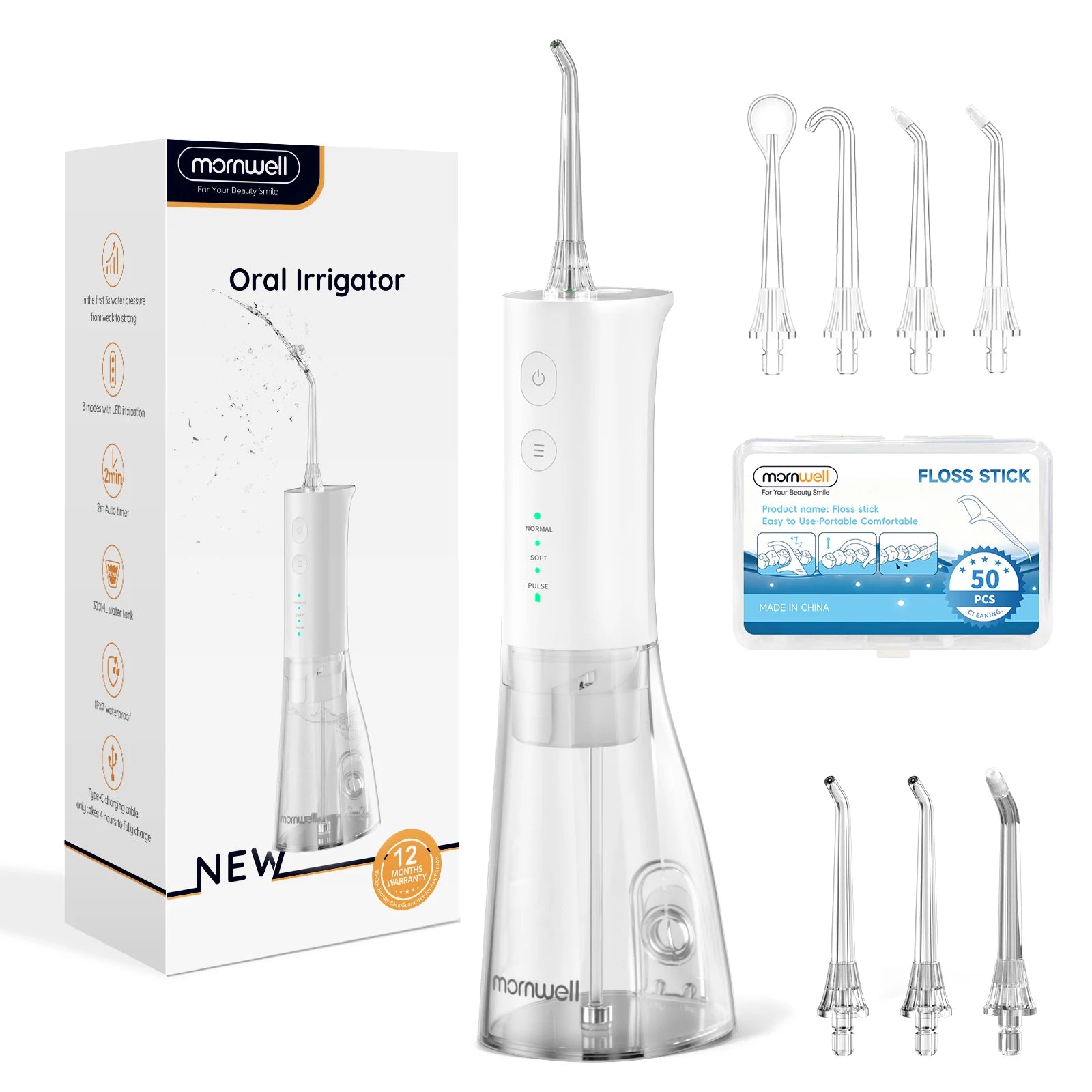 Portable Rechargeable Electric Water Flosser for Teeth Deep Cleaning - 17