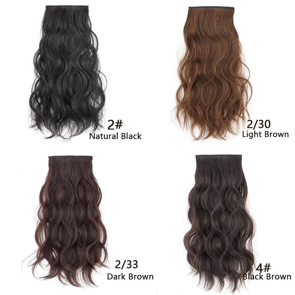 Curly Synthetic Clip-In Hair Extension for Instant Volume - 2