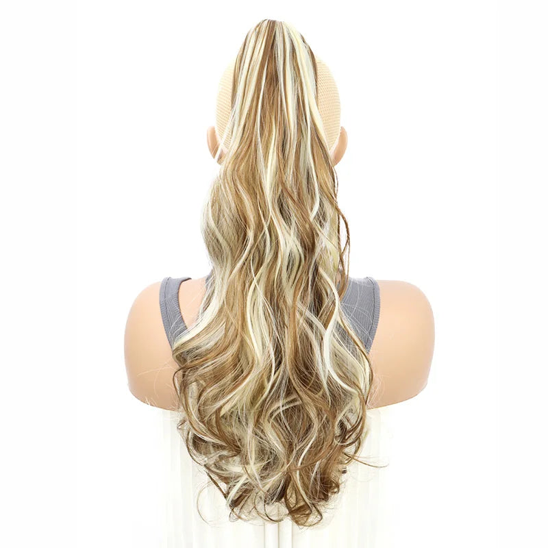 20-Inch Long Curly Claw Clip Ponytail Hair Extension