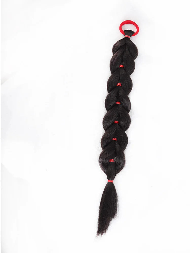 Synthetic Braided Ponytail Hair Extension for Daily Wear - 7