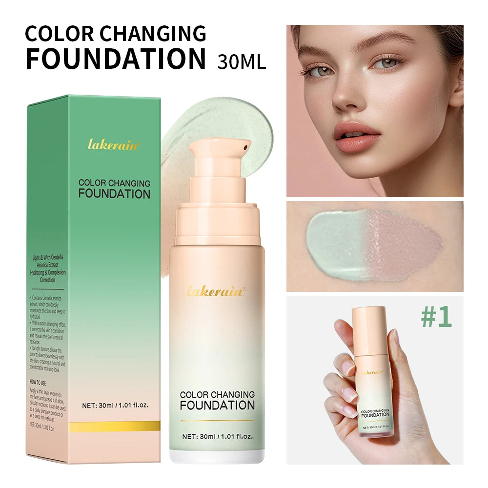 Color-Changing Liquid Foundation for Flawless Radiant Skin Coverage - 23