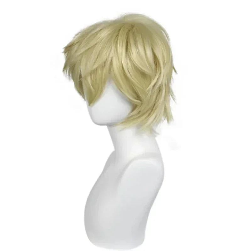 Short Layered Synthetic Cosplay Wig for Costume Parties and Events - 15