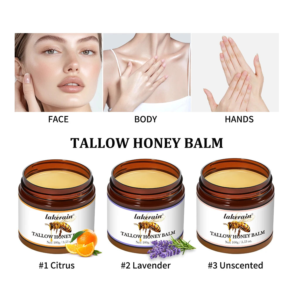 Whipped Beef Tallow and Honey Balm for Deep Skin Moisturizing and Repair - 4
