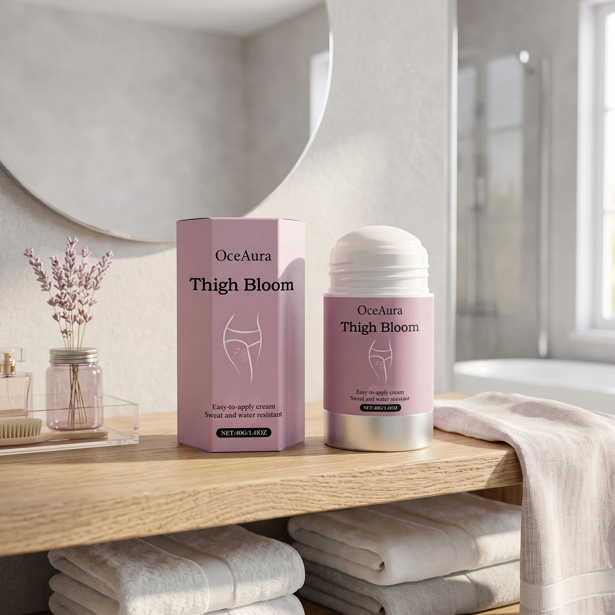 Anti-Chafe Thigh Balm Stick for Skin Protection and Friction Relief