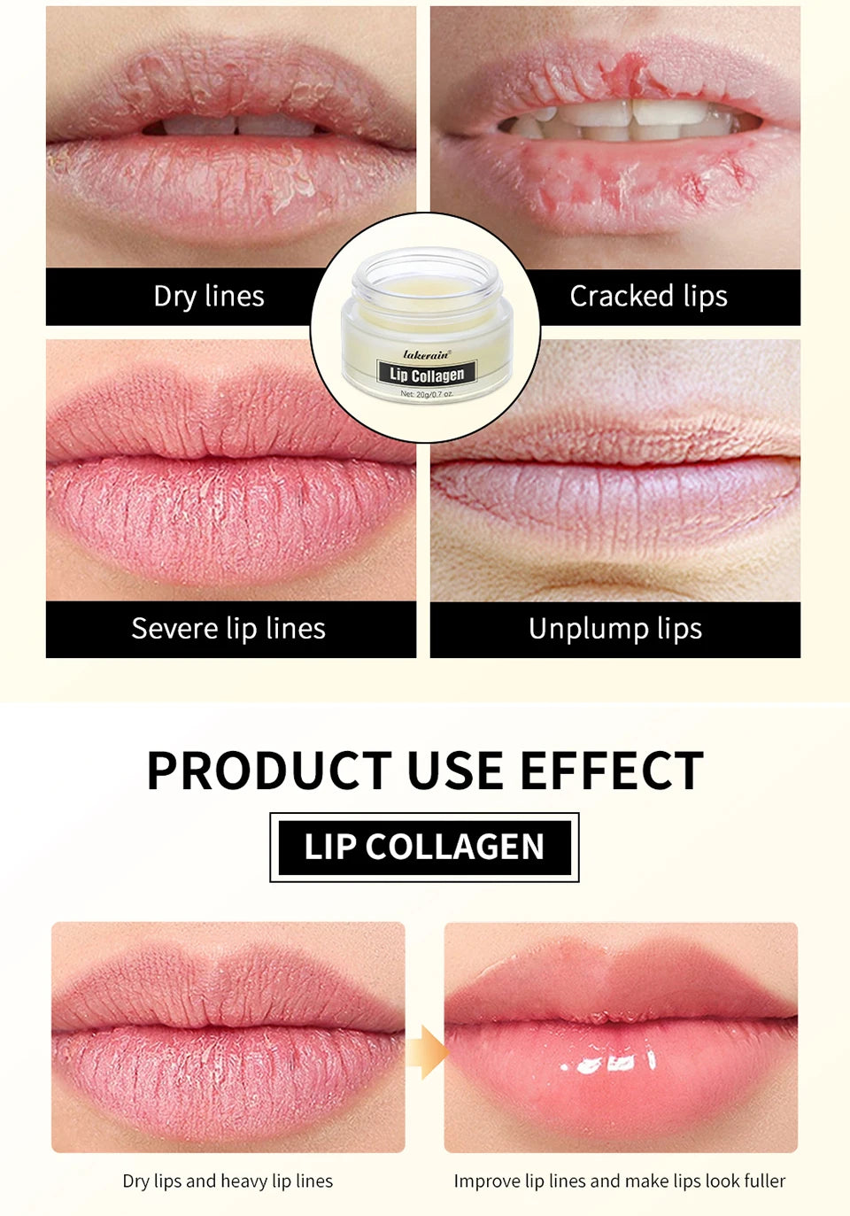 Collagen Infused Moisturizing Lip Repair Mask for Dry and Cracked Lips - 12