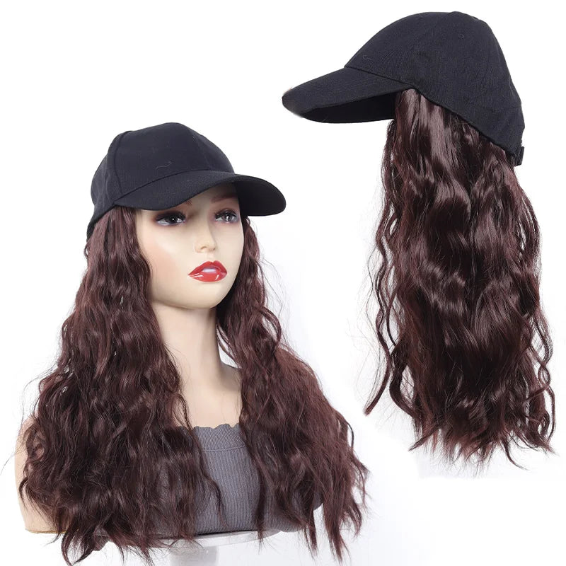 Wavy Hair Extension Baseball Cap for Effortless Styling - 10