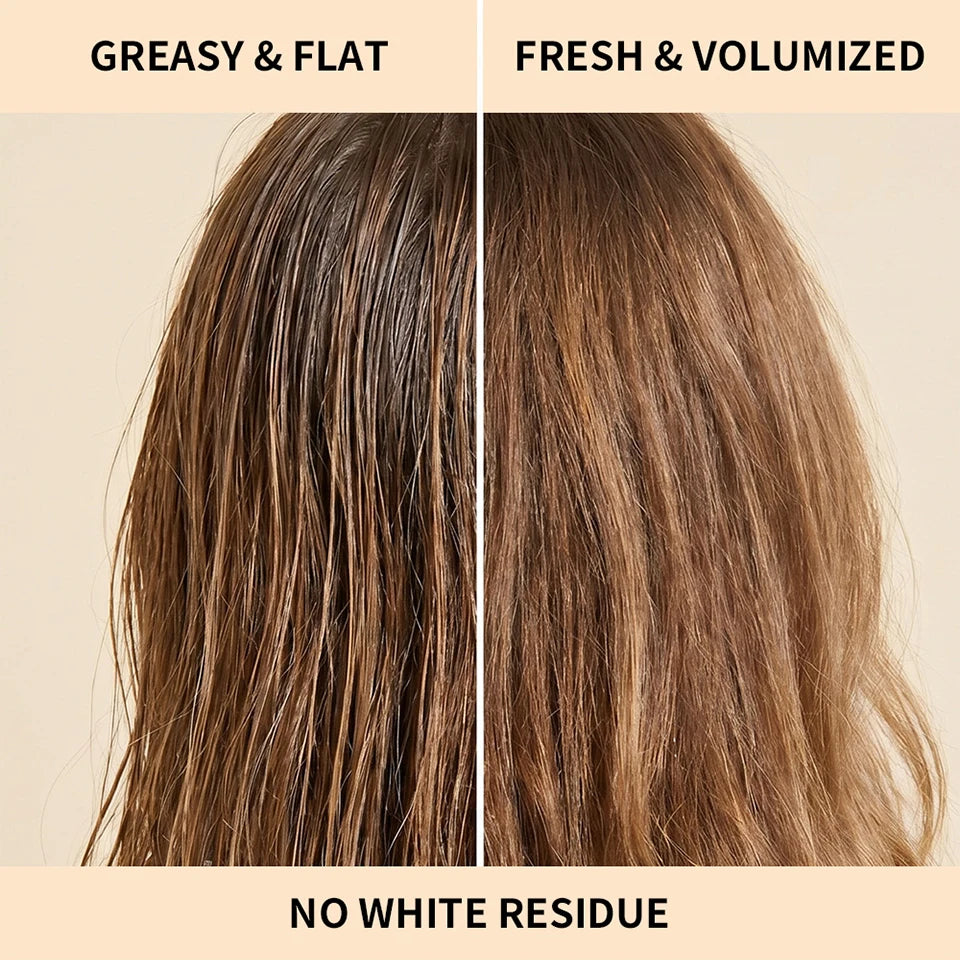 Invisible Dry Shampoo Powder for Instant Volume and Oil Absorption