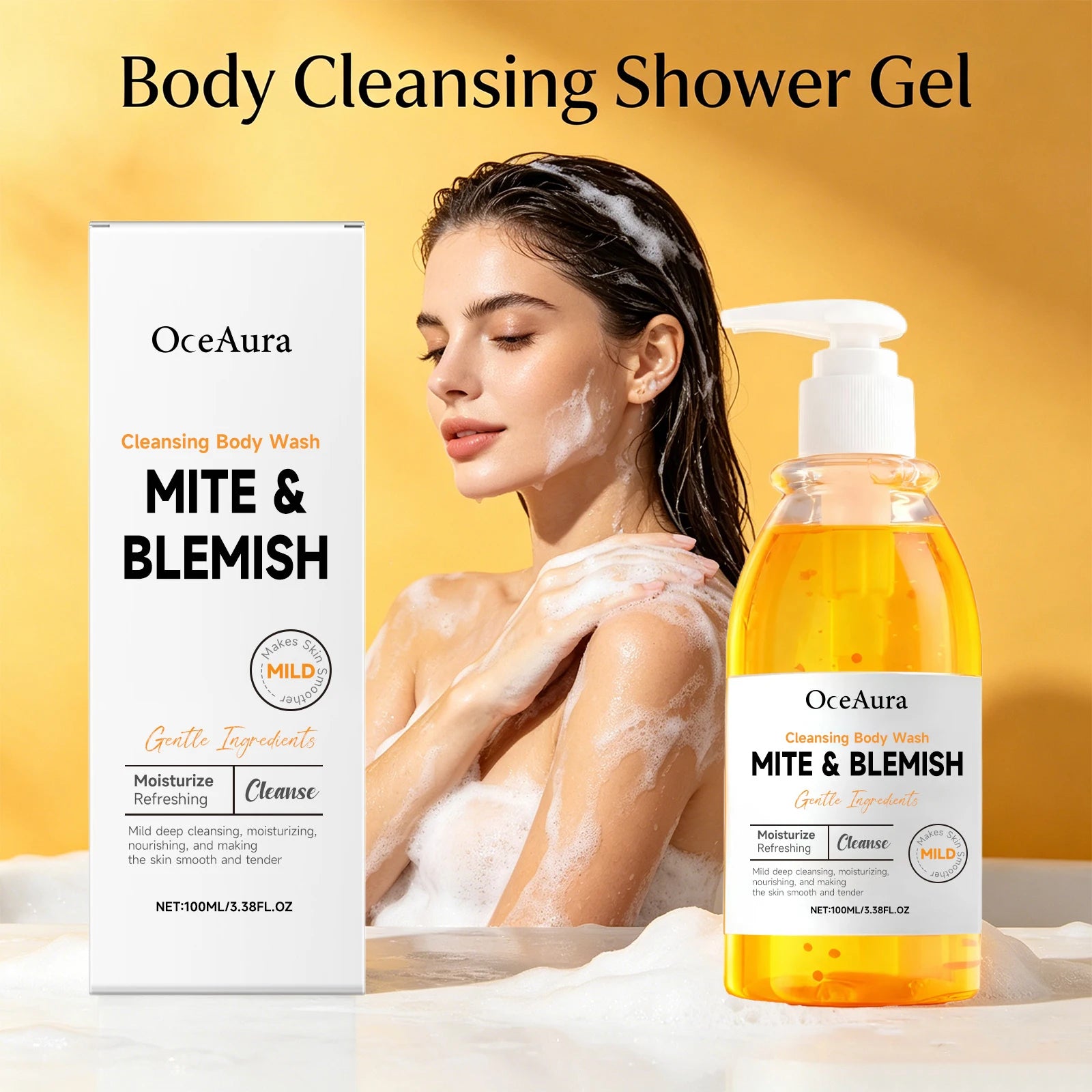 Anti-Mite and Acne Control Cleansing Body Wash for Oily Skin - 5