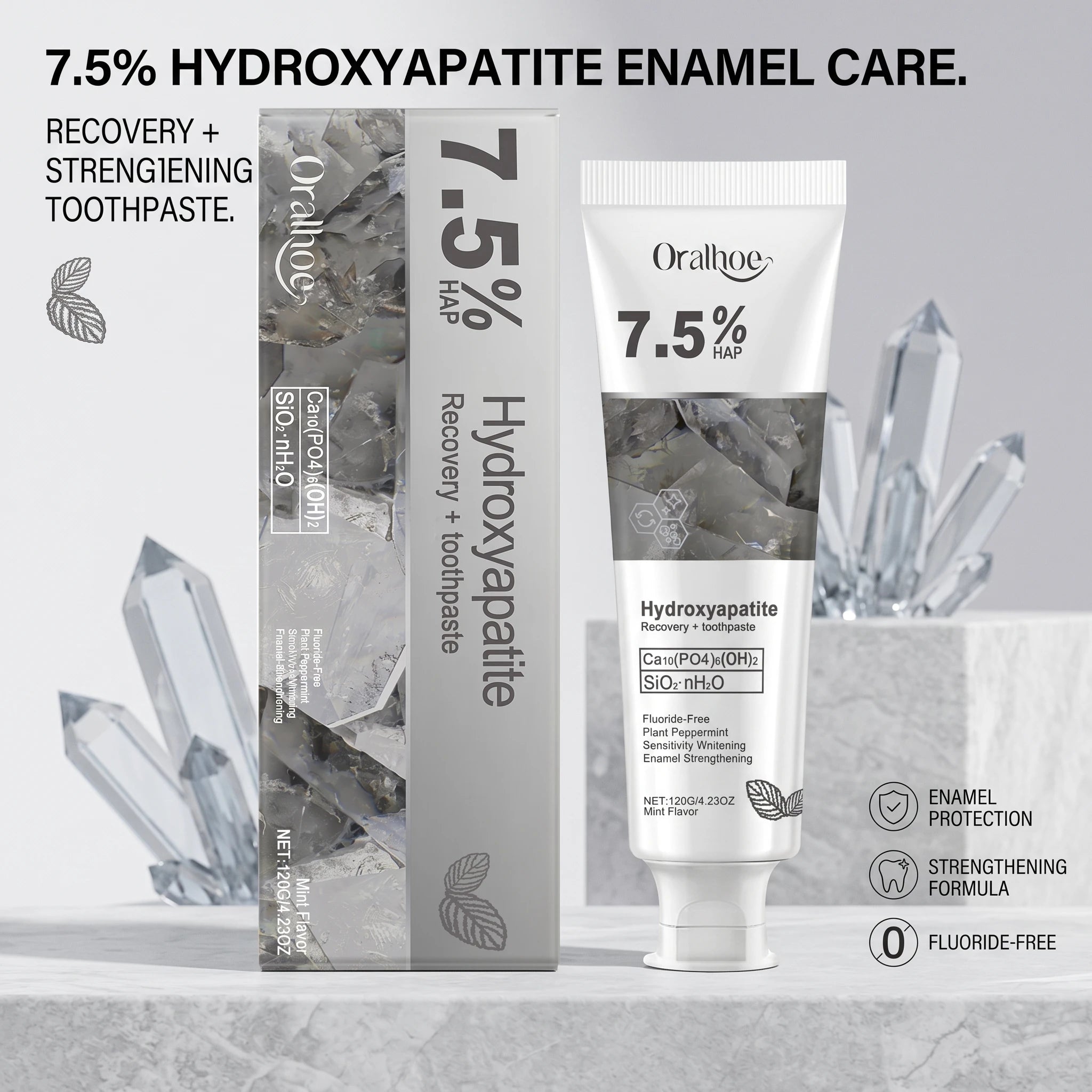Hydroxyapatite Enamel Repair Whitening Toothpaste for Sensitive Teeth - 6