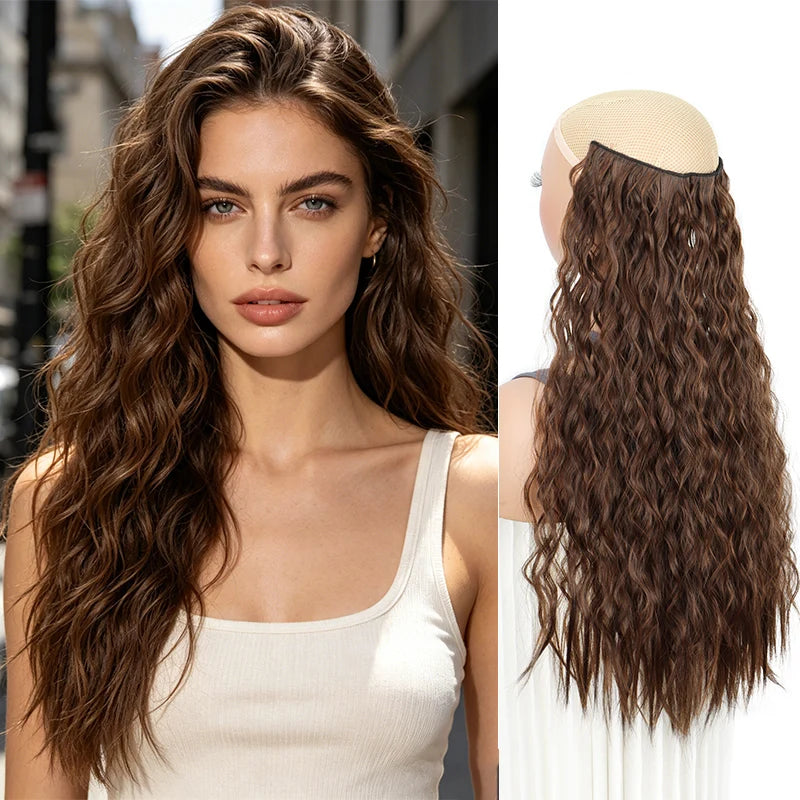 24-Inch Kinky Curly Clip-In Hair Extensions