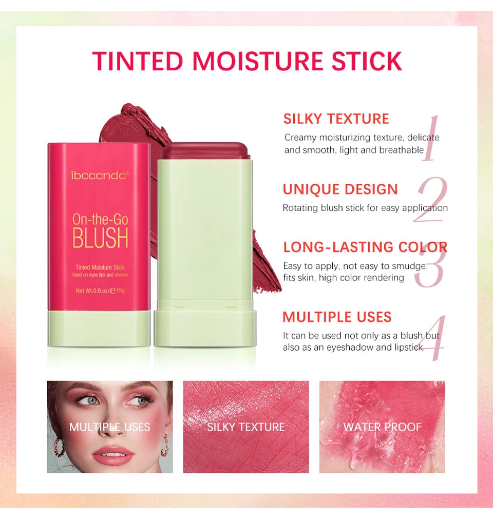 Tinted Moisturizing Blush Stick for Natural Cheeks, Eyes and Lips - 20