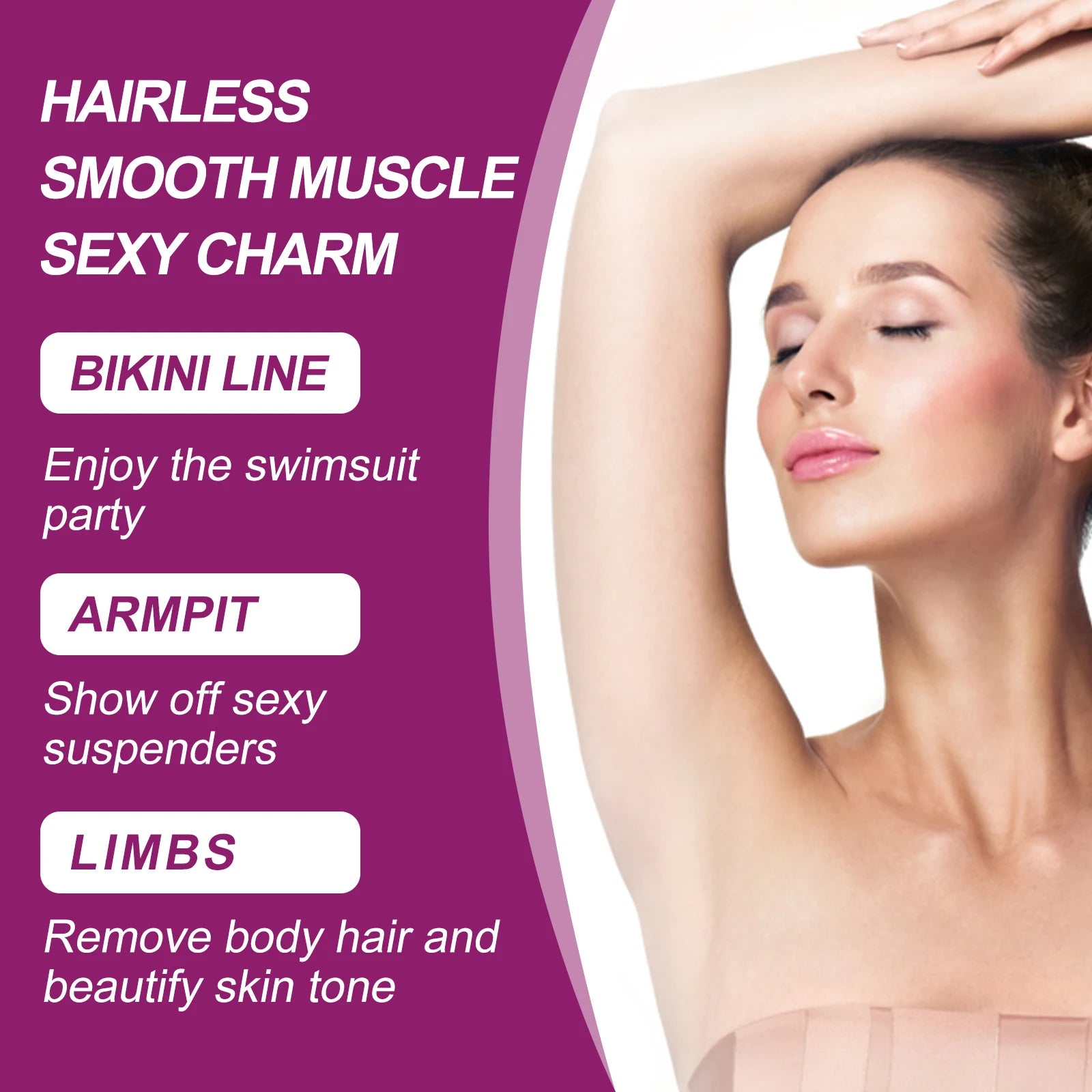 Gentle Painless Hair Removal Spray for Smooth Skin - 9
