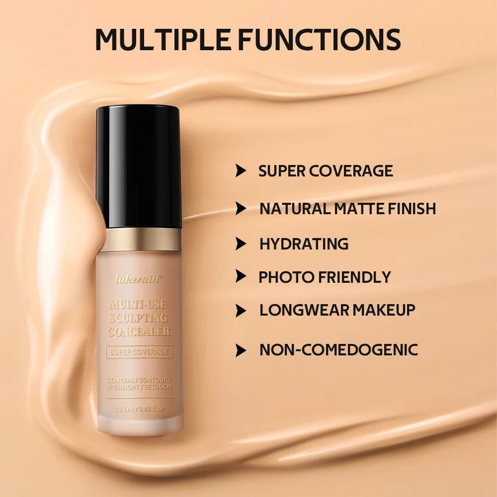 Multi-Use Sculpting Liquid Concealer for Full Face Coverage and Contouring