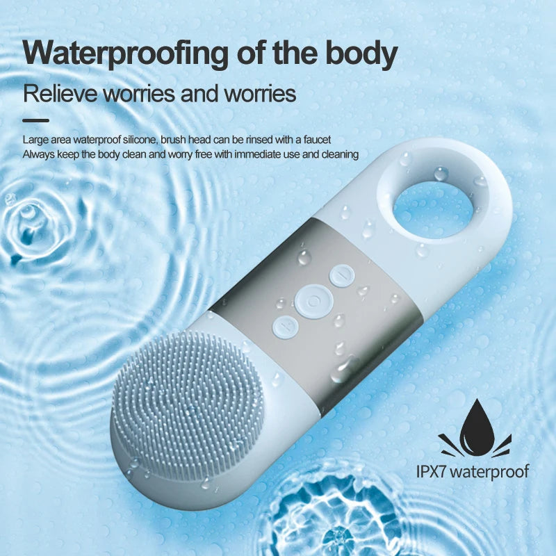Heated and Cooling Facial Cleansing Brush for Deep Skin Exfoliation - 5