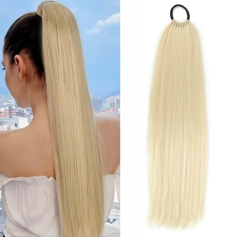 24-Inch Straight Synthetic Ponytail Extension - 13