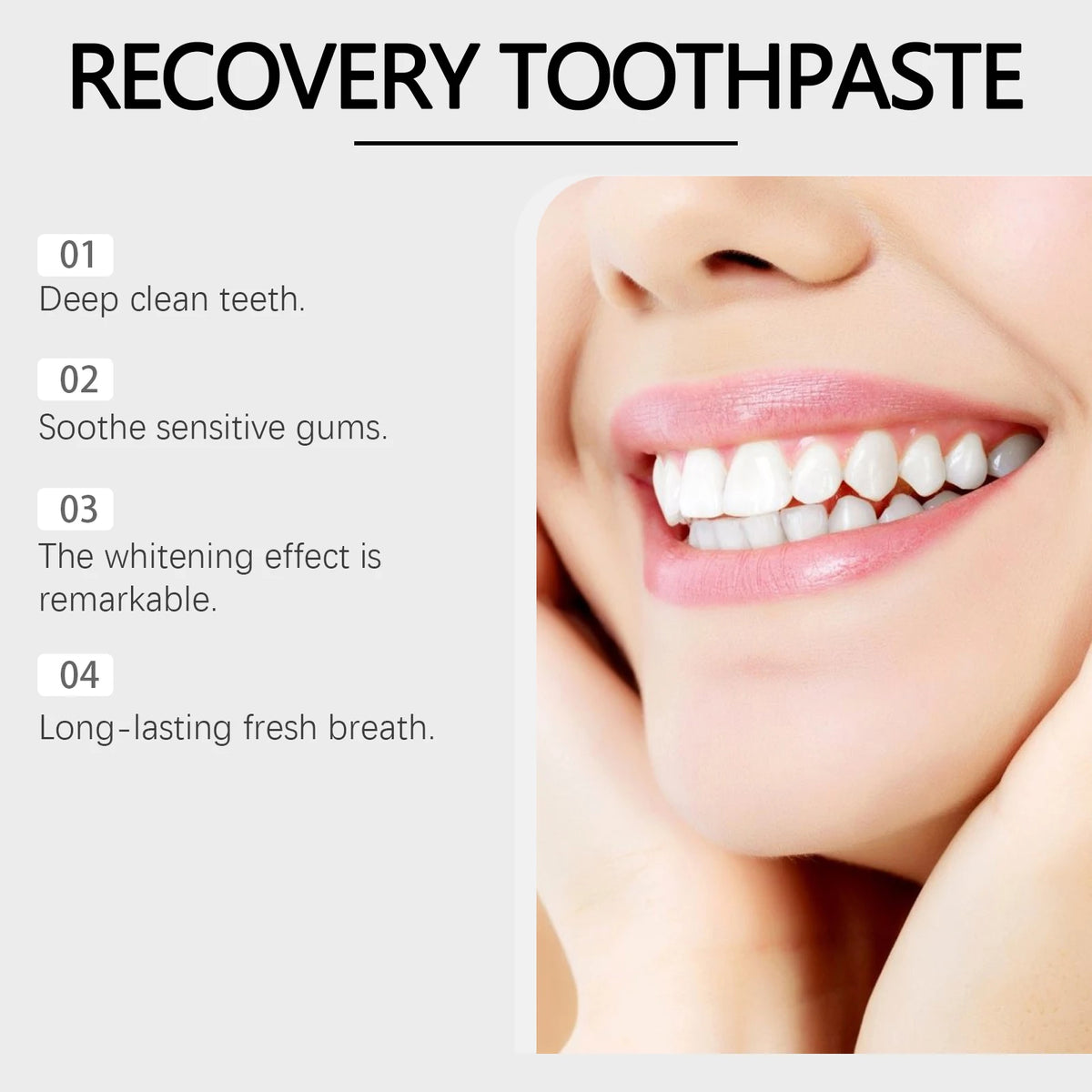 Hydroxyapatite Enamel Repair Whitening Toothpaste for Sensitive Teeth