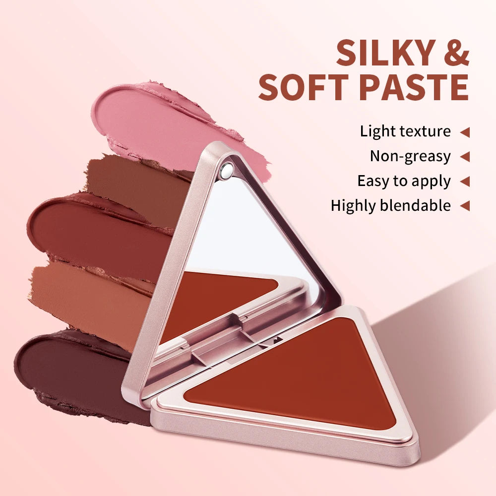 Matte Satin Cream Blush for Long-Lasting Natural Glow and Oil Control - 2