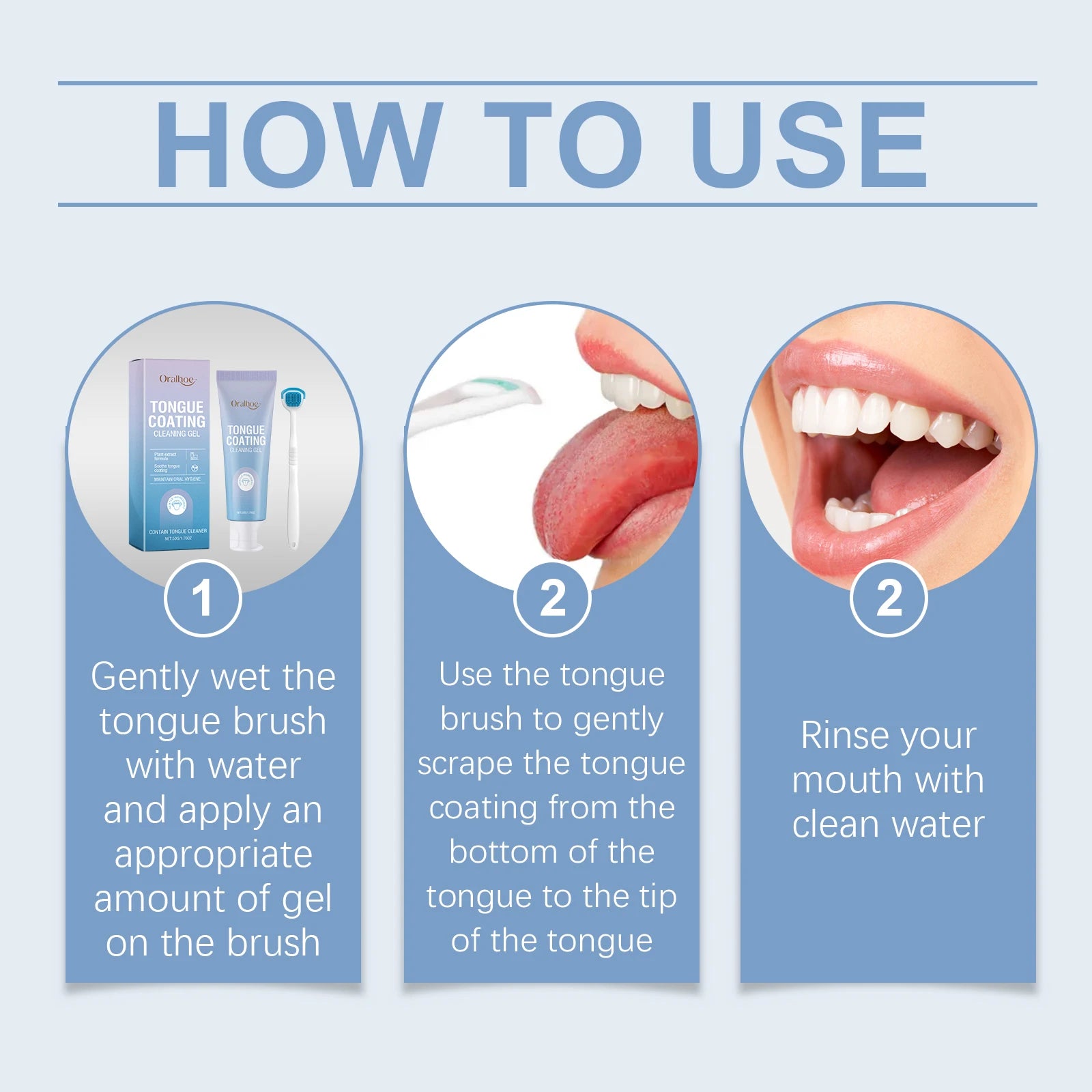 Tongue Cleaning Gel and Scraper Kit for Bad Breath and Oral Hygiene - 17