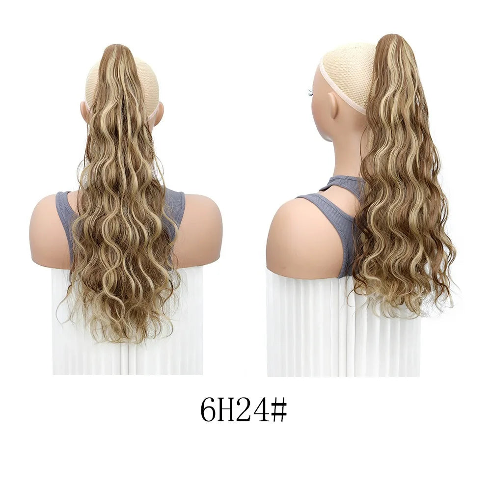 20-Inch Long Curly Claw Clip Ponytail Hair Extension - 11