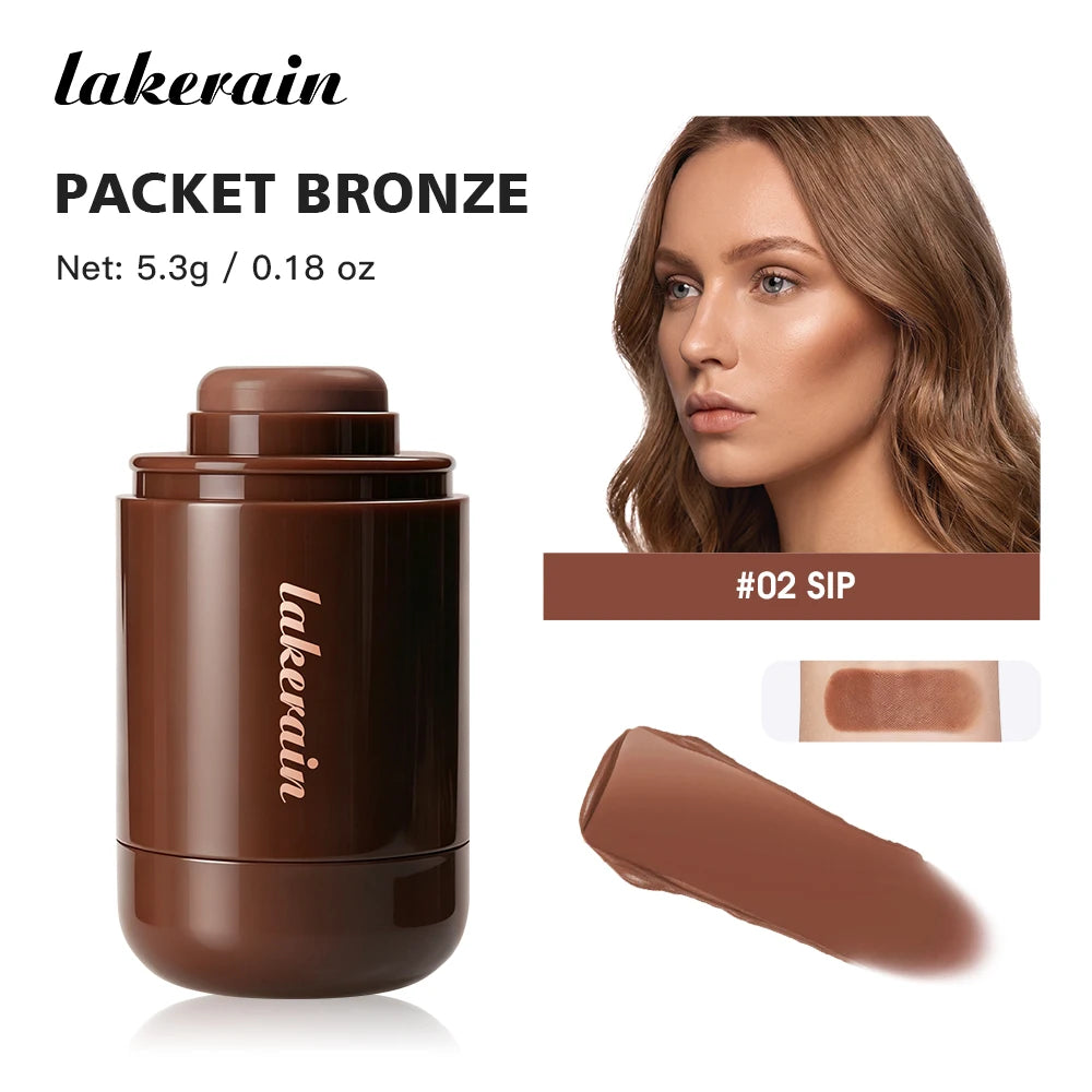 Cream Bronzer Stick for Natural Face Contouring and Sculpting