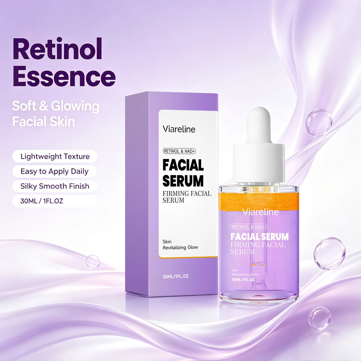 Anti-Aging Retinol Facial Serum for Skin Firming and Fine Line Reduction