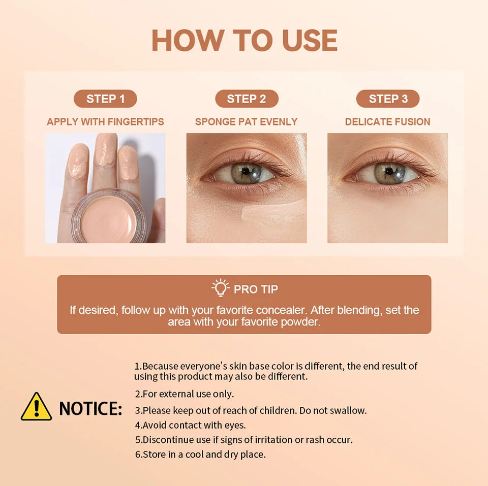 Hydrating Under Eye Brightener Concealer for Radiant Dark Circle Correction