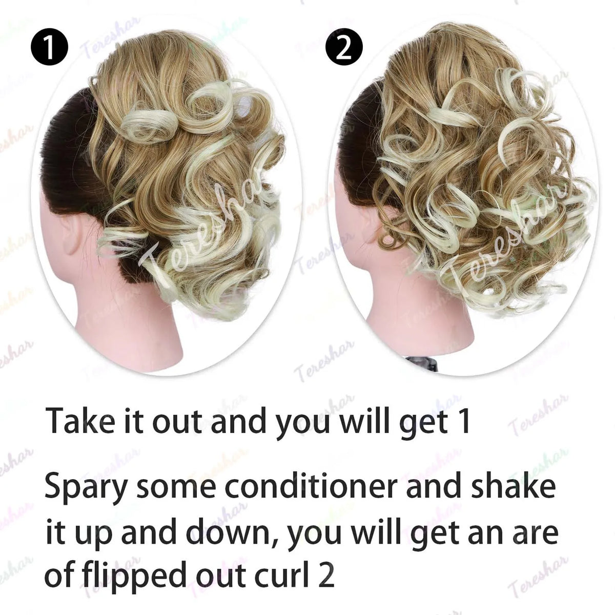 Short Curly Claw Clip Ponytail Hair Extension for Instant Volume