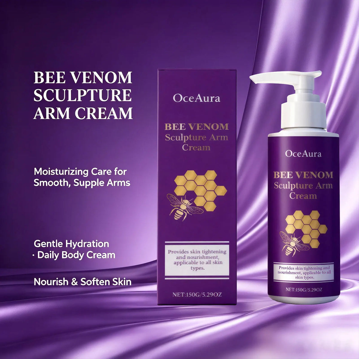 Bee Venom Sculpting and Firming Arm Cream for Sagging Skin
