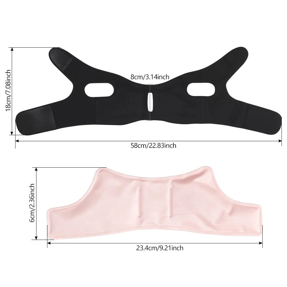 Hot and Cold V-Line Face Lifting Bandage for Jaw Relief and Firming