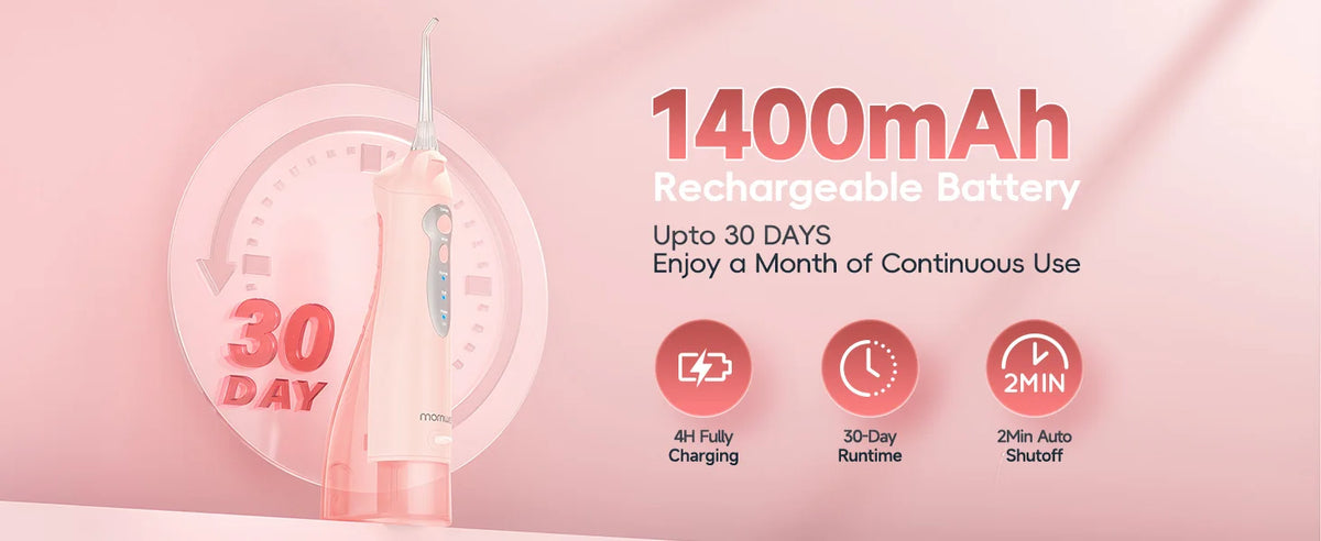 Portable Electric Water Flosser for Deep Teeth and Gum Cleaning