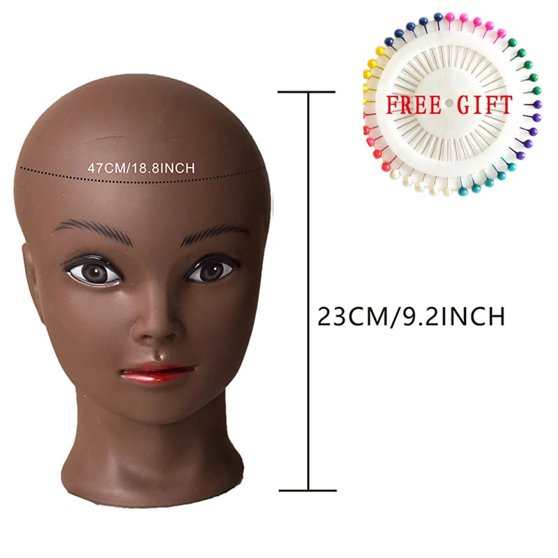 Professional Cosmetology Mannequin Head for Wig Styling and Training - 7