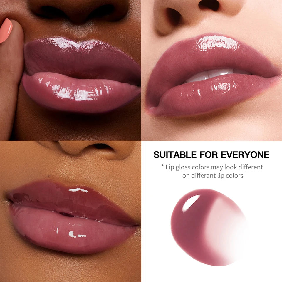 Hydrating Mirror-Finish Lip Gloss for Smooth and Plump Lips - 12