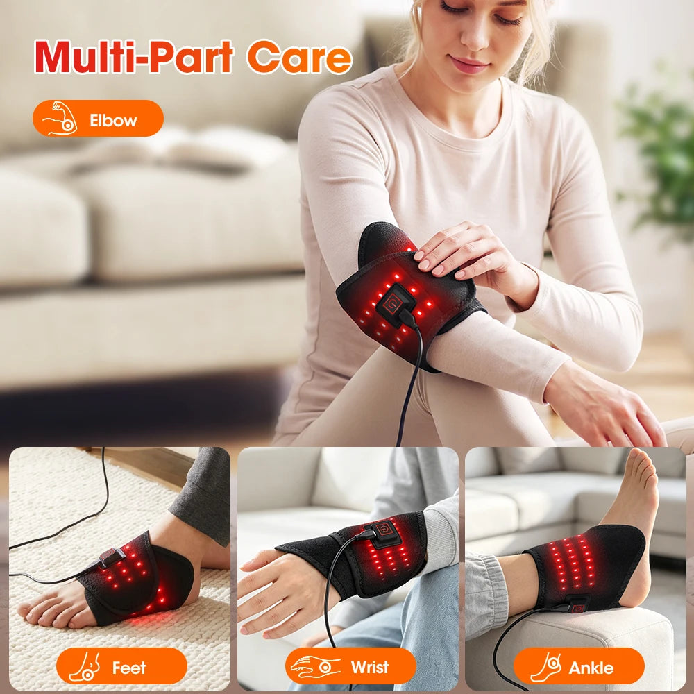 3-in-1 Red Light Therapy Wrap for Foot Ankle and Wrist Pain Relief - 2