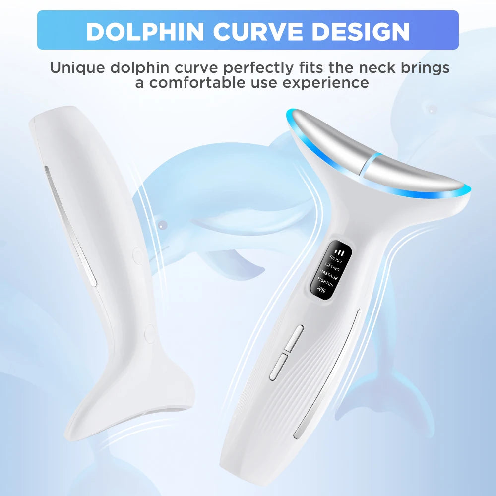 LED Facial and Neck Skin Tightening and Rejuvenation Massager