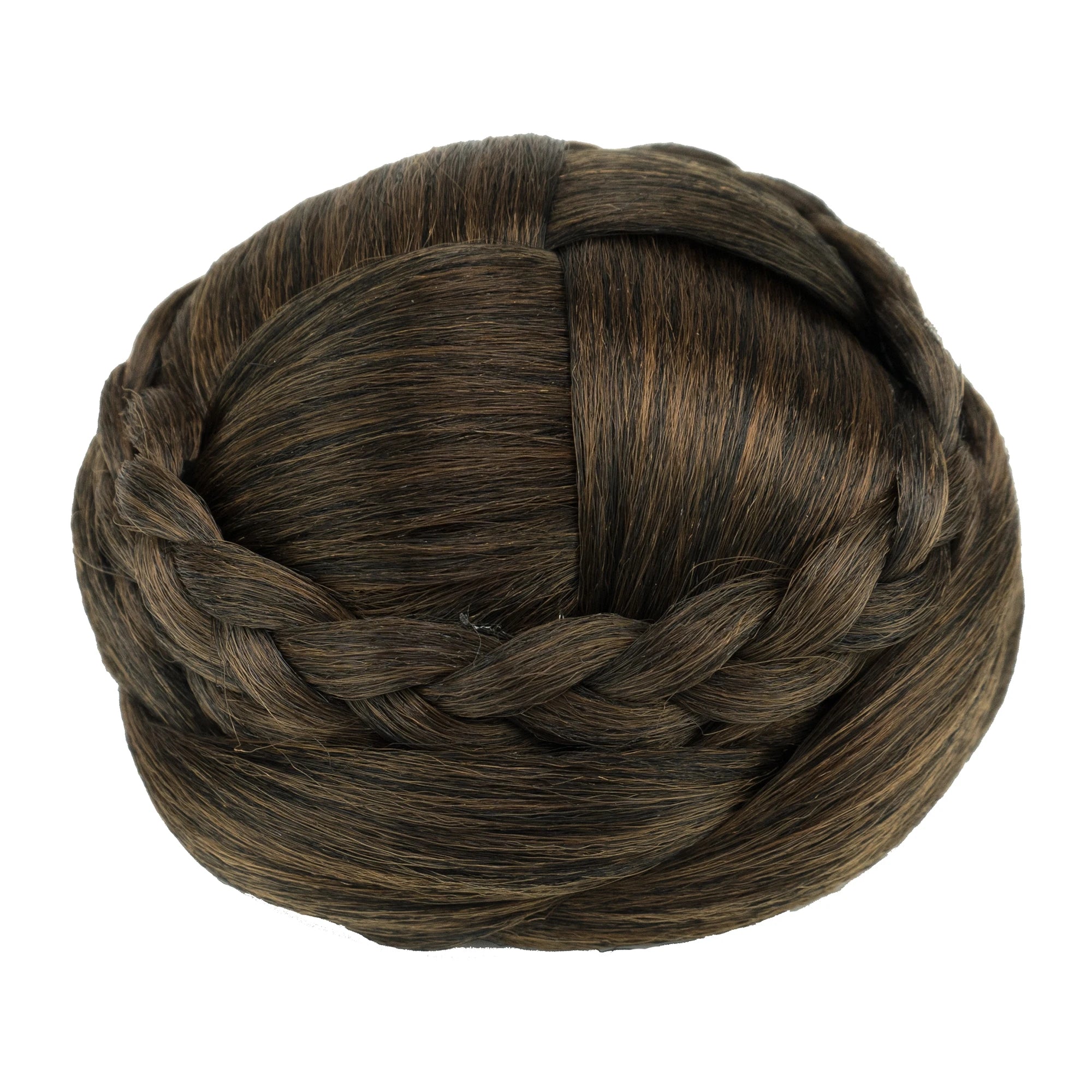 Handmade Braided Chignon Hair Bun Extension for Elegant Updos - 12