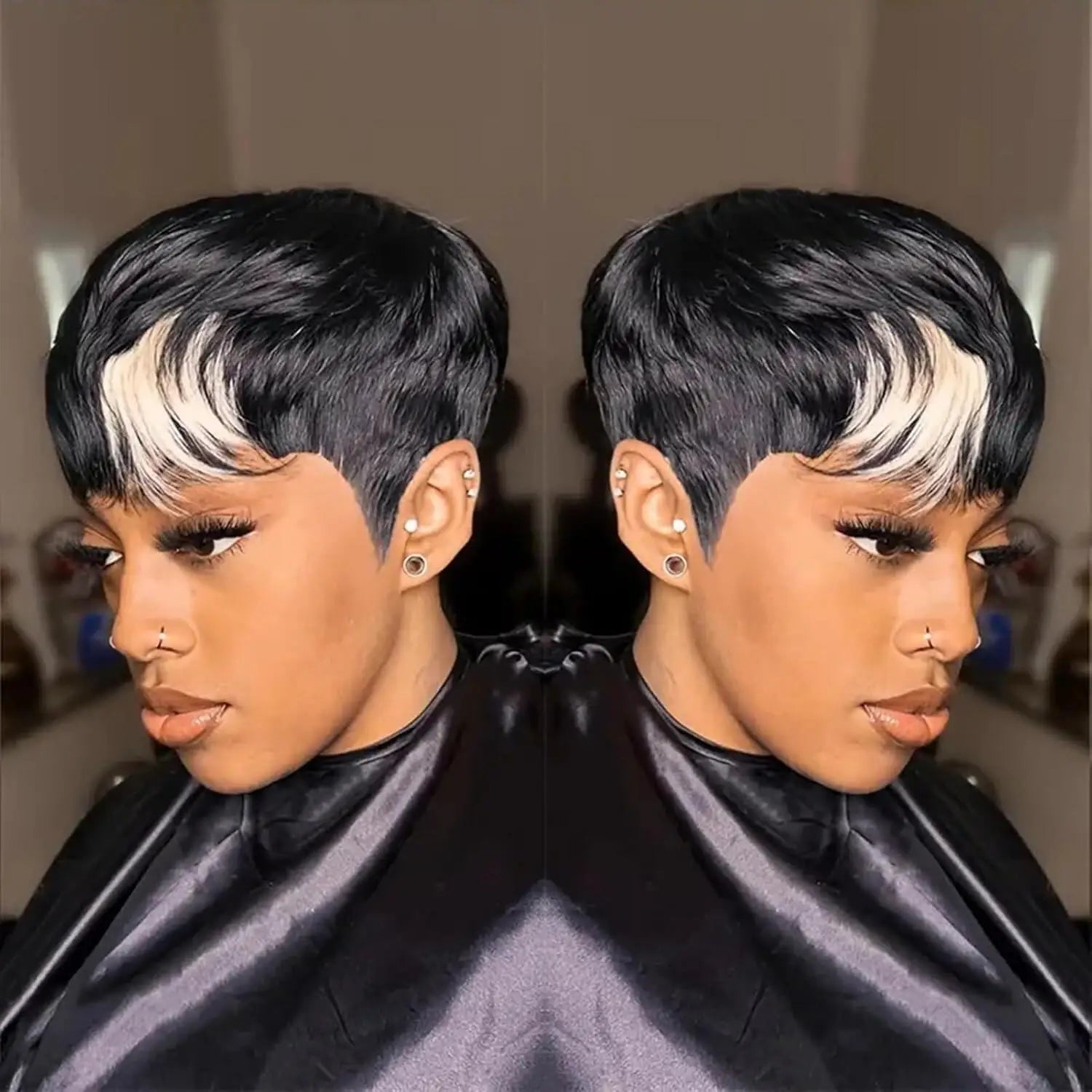 Short Curly Pixie Cut Wig for Daily Wear - 10