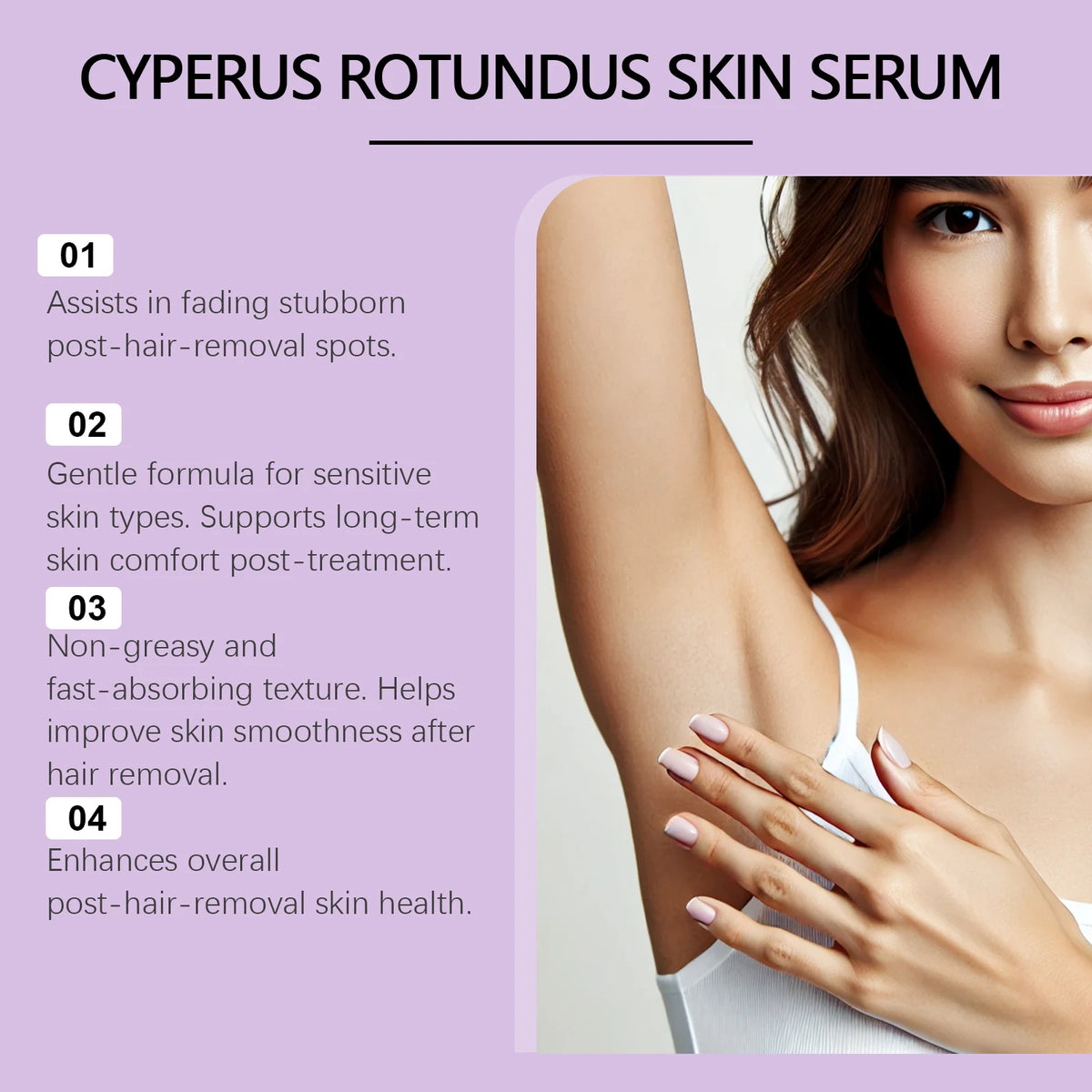 Hair Growth Inhibitor Serum for Smooth Skin After Shaving or Waxing